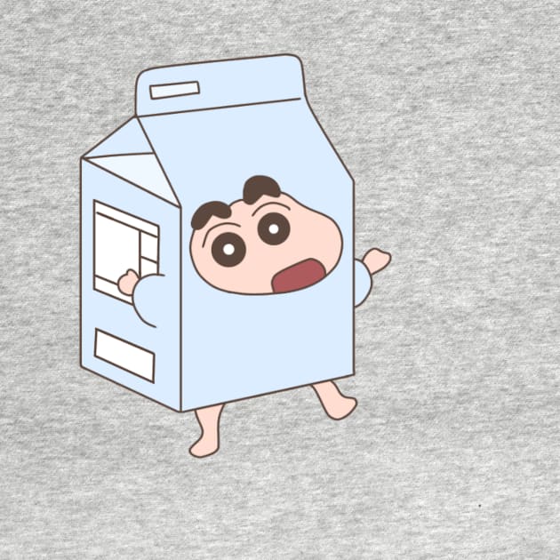 Crayon Shin-chan in a milk carton by Little Dreams